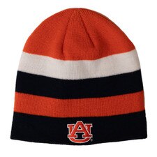 navy, white, and orange, AU beanie